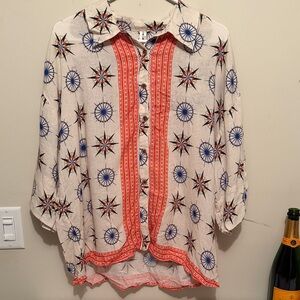 Woman’s Anthropologie button up blouse